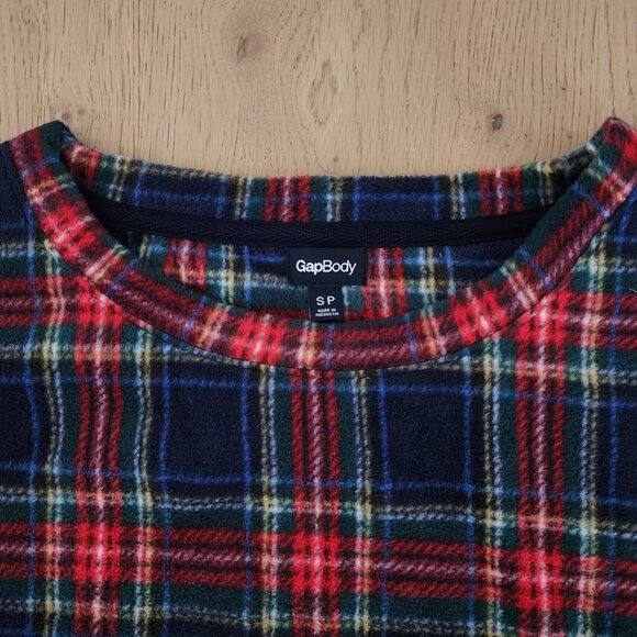 Gap plaid microfleece pj/lounge top - Picture 6 of 10